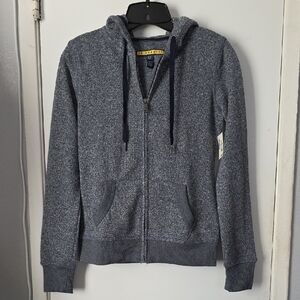 Prince & Fox Heathered Gray Zip-Up Sweater